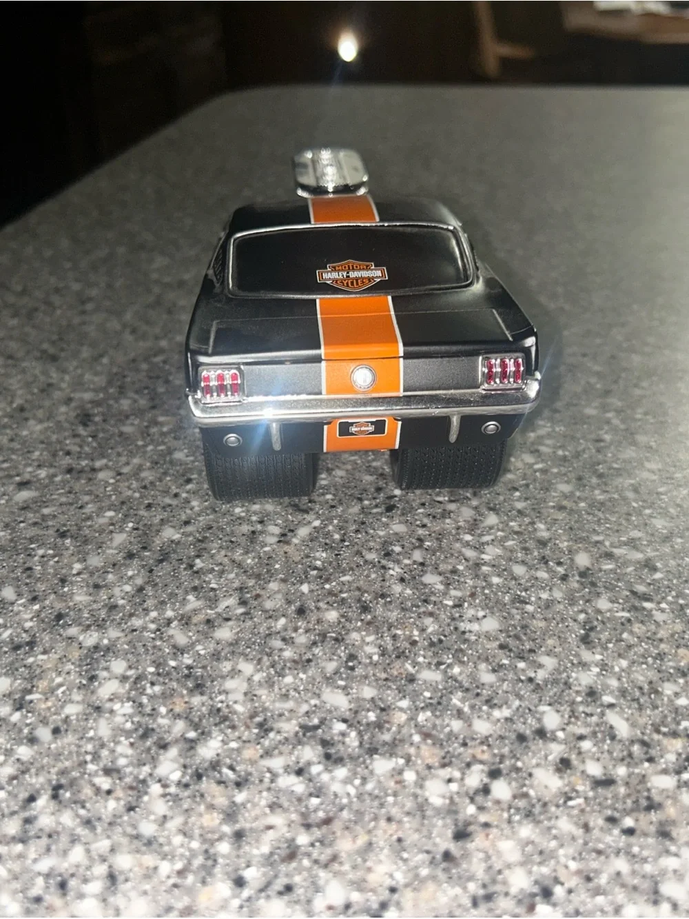 Harley-Davidson Black & Orange Muscle Car Toy